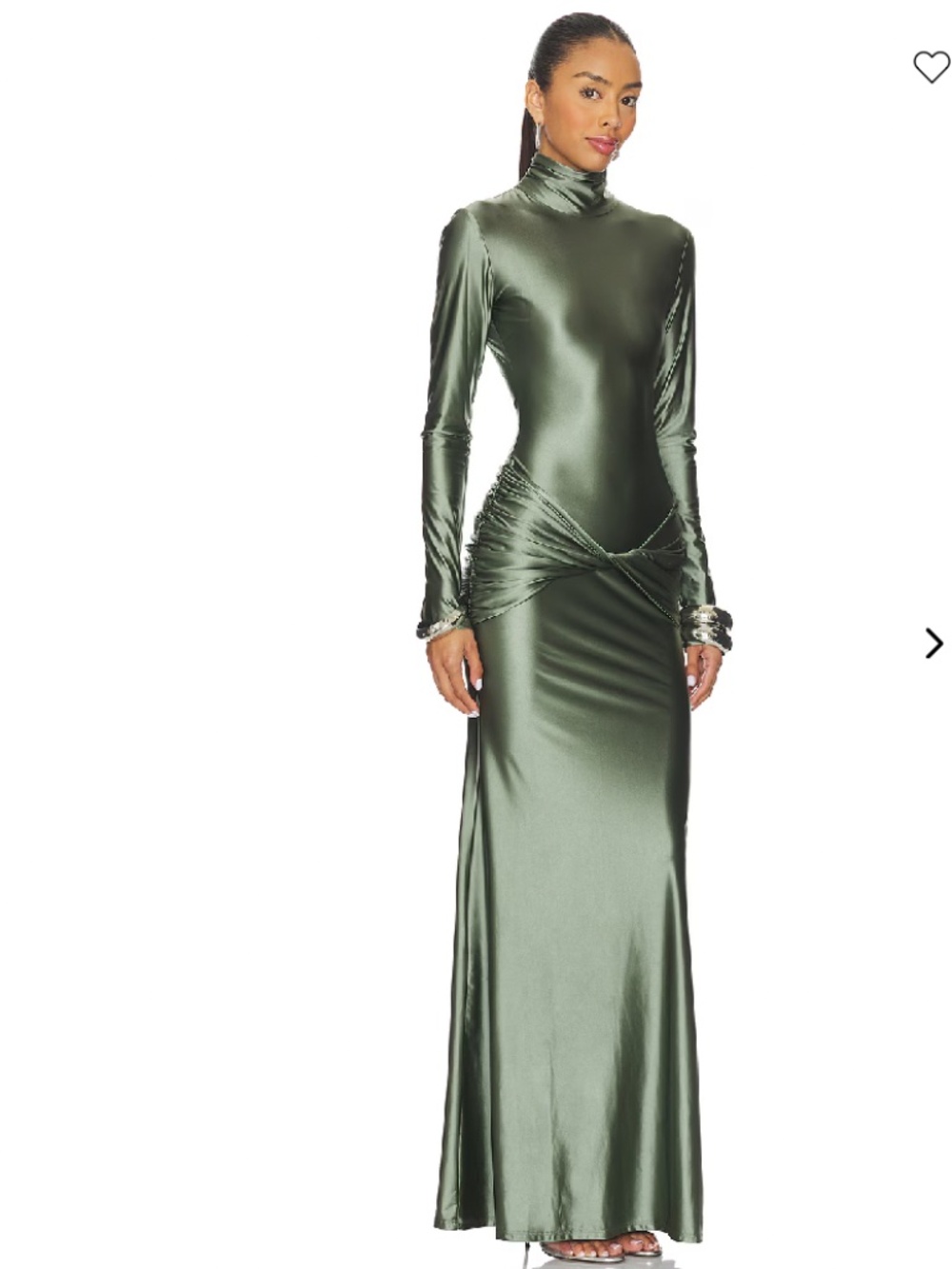 Delfi Collective - Anastasia Dress -NWT - Color Army - Size Large